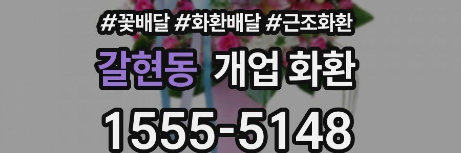 갈현동 개업 화환
