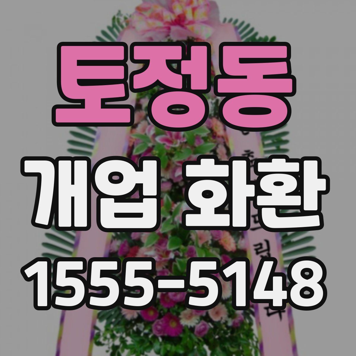 토정동 개업 화환