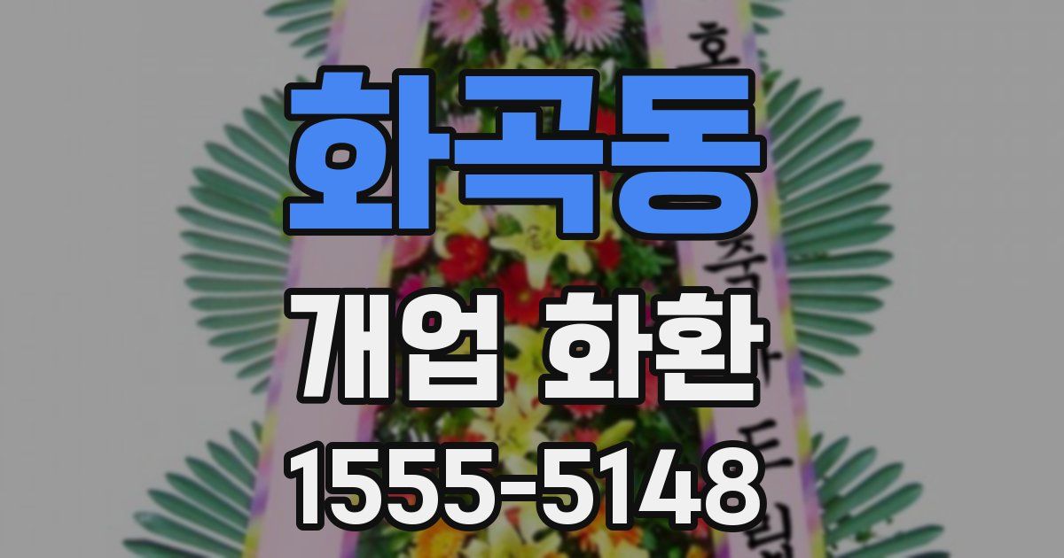 화곡동 개업 화환