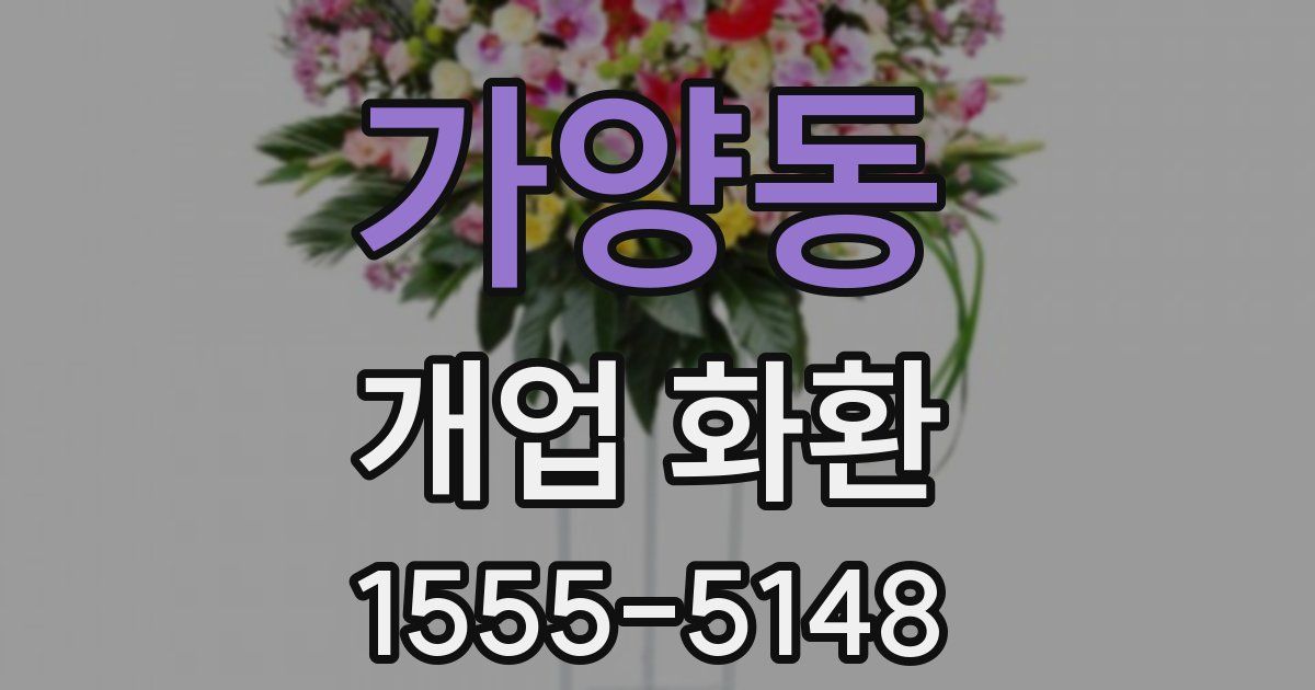 가양동 개업 화환