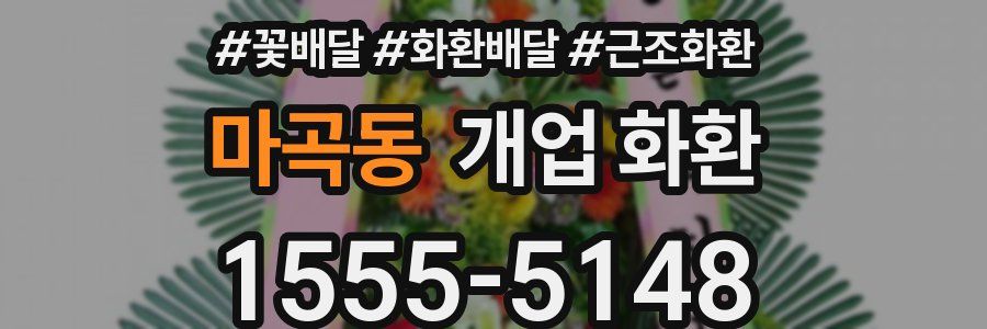 마곡동 개업 화환