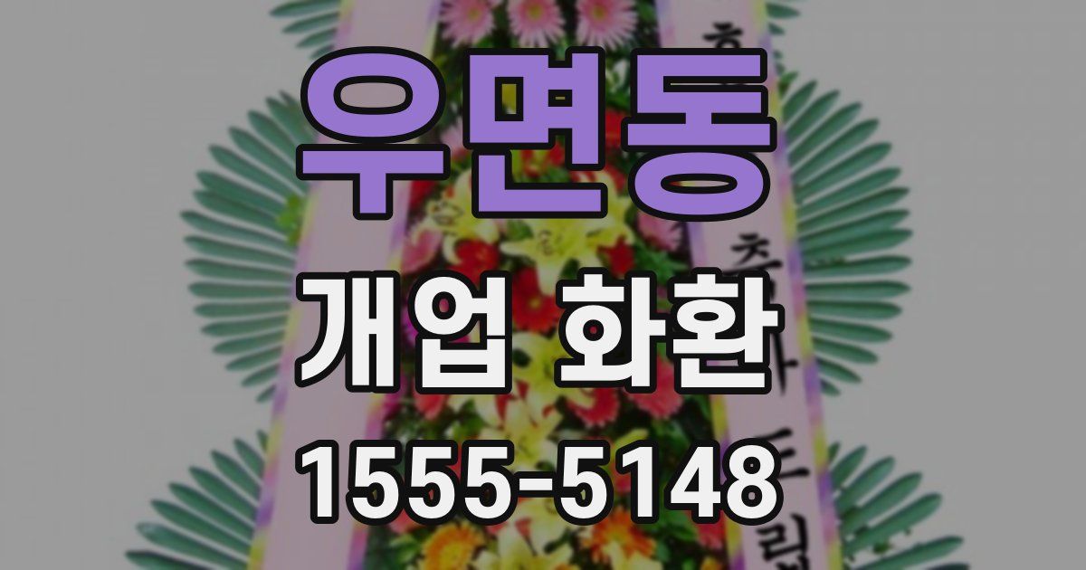 우면동 개업 화환