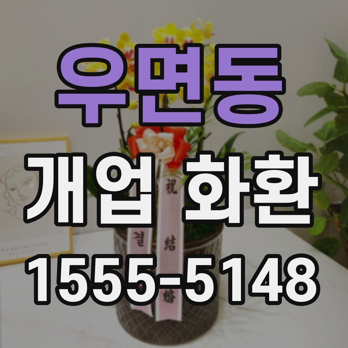 우면동 개업 화환