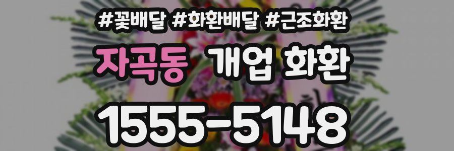 자곡동 개업 화환