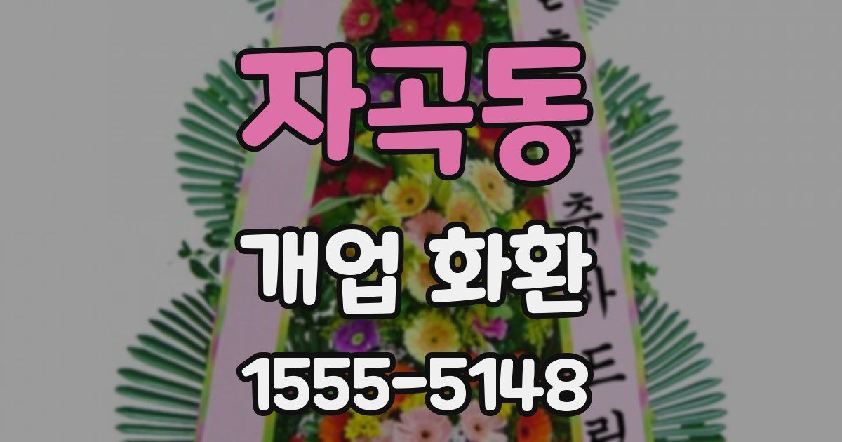 자곡동 개업 화환