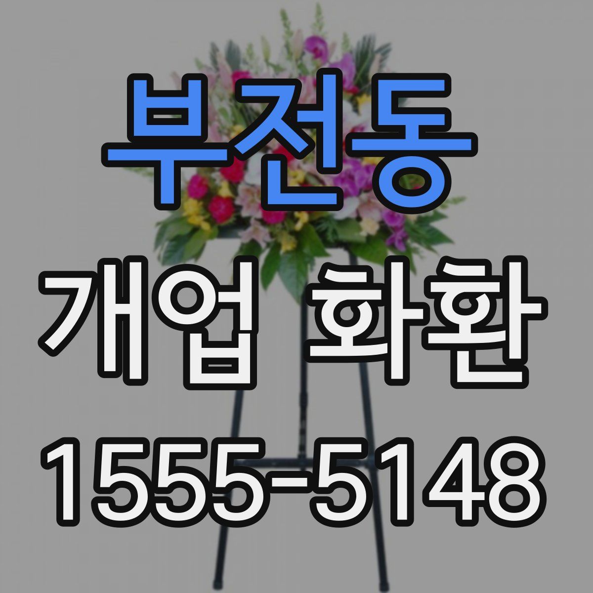 부전동 개업 화환