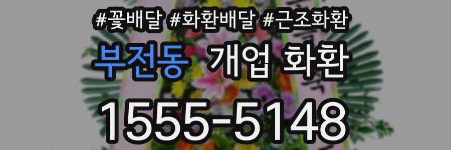 부전동 개업 화환