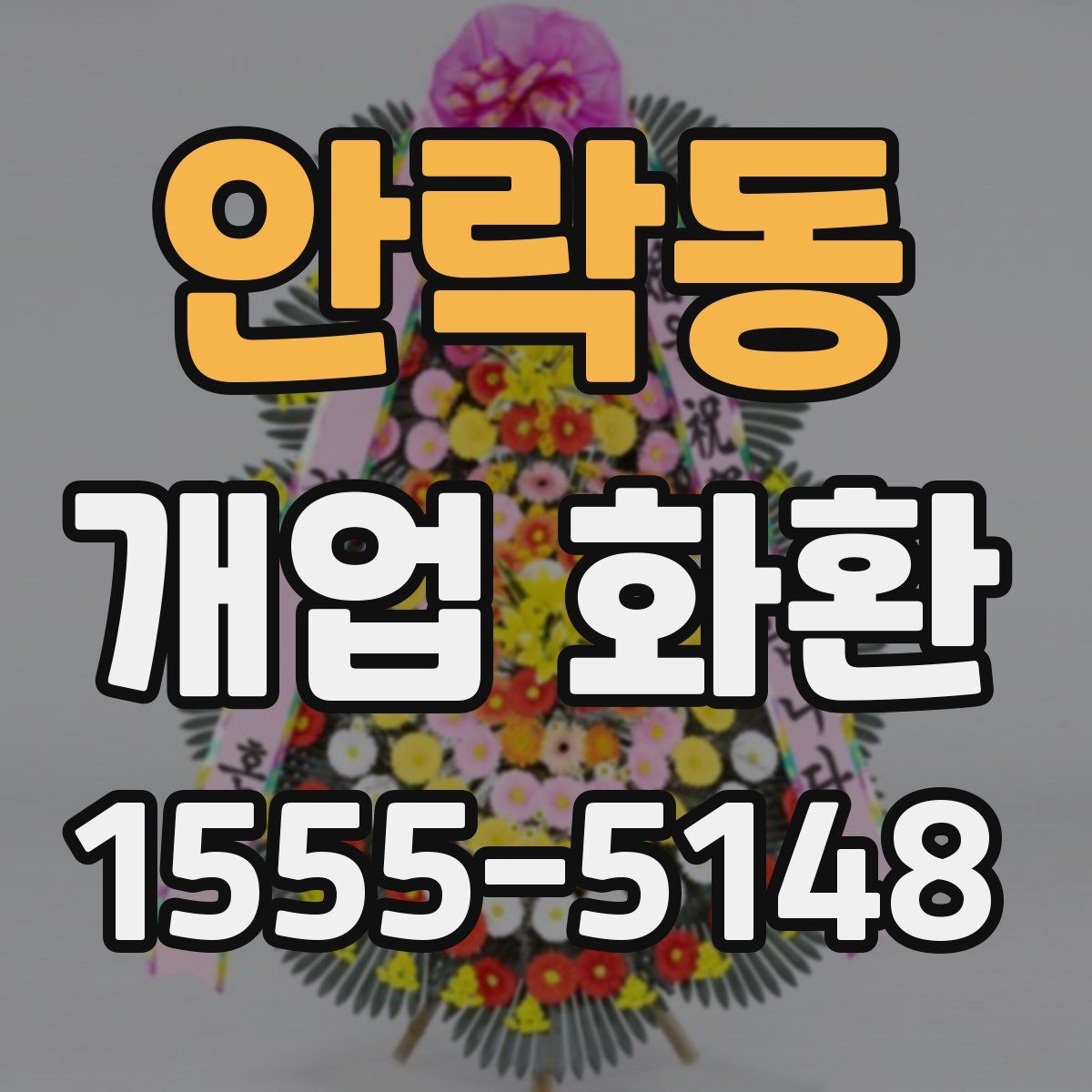 안락동 개업 화환