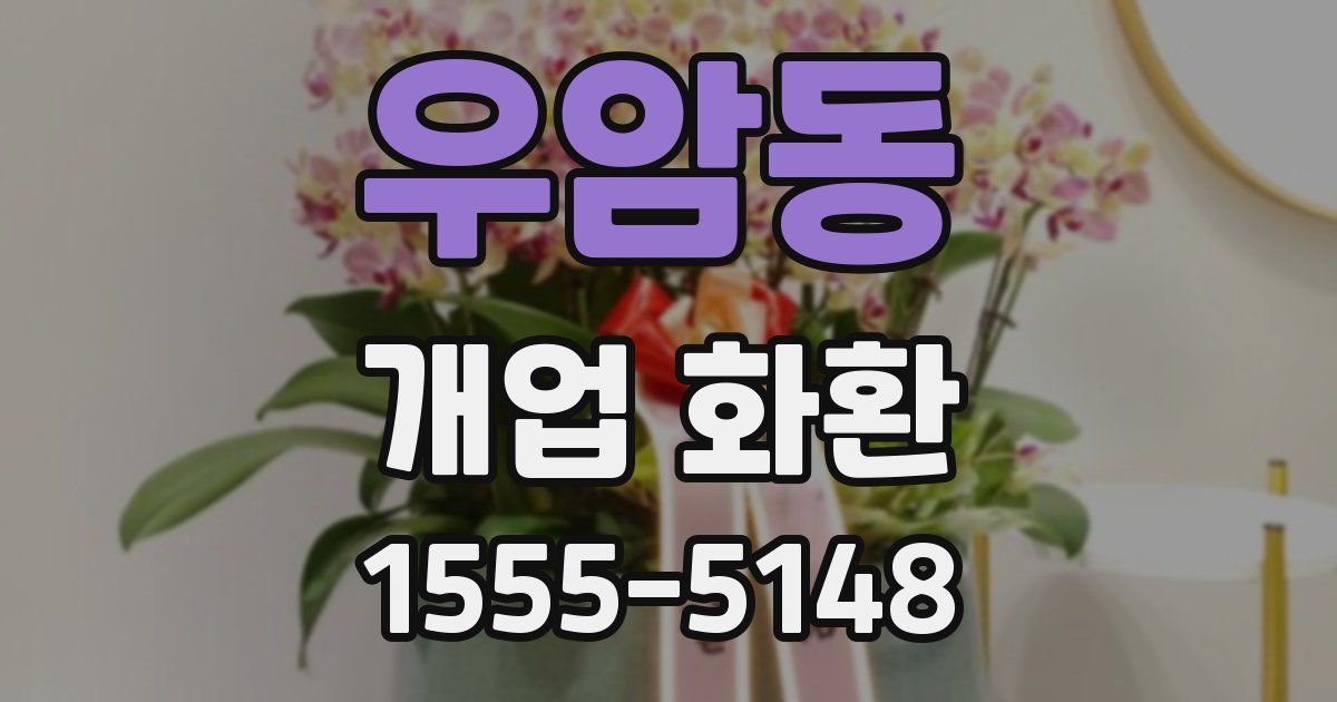 우암동 개업 화환