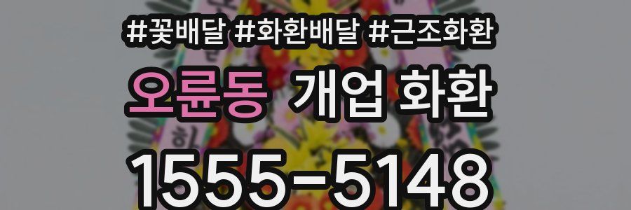 오륜동 개업 화환