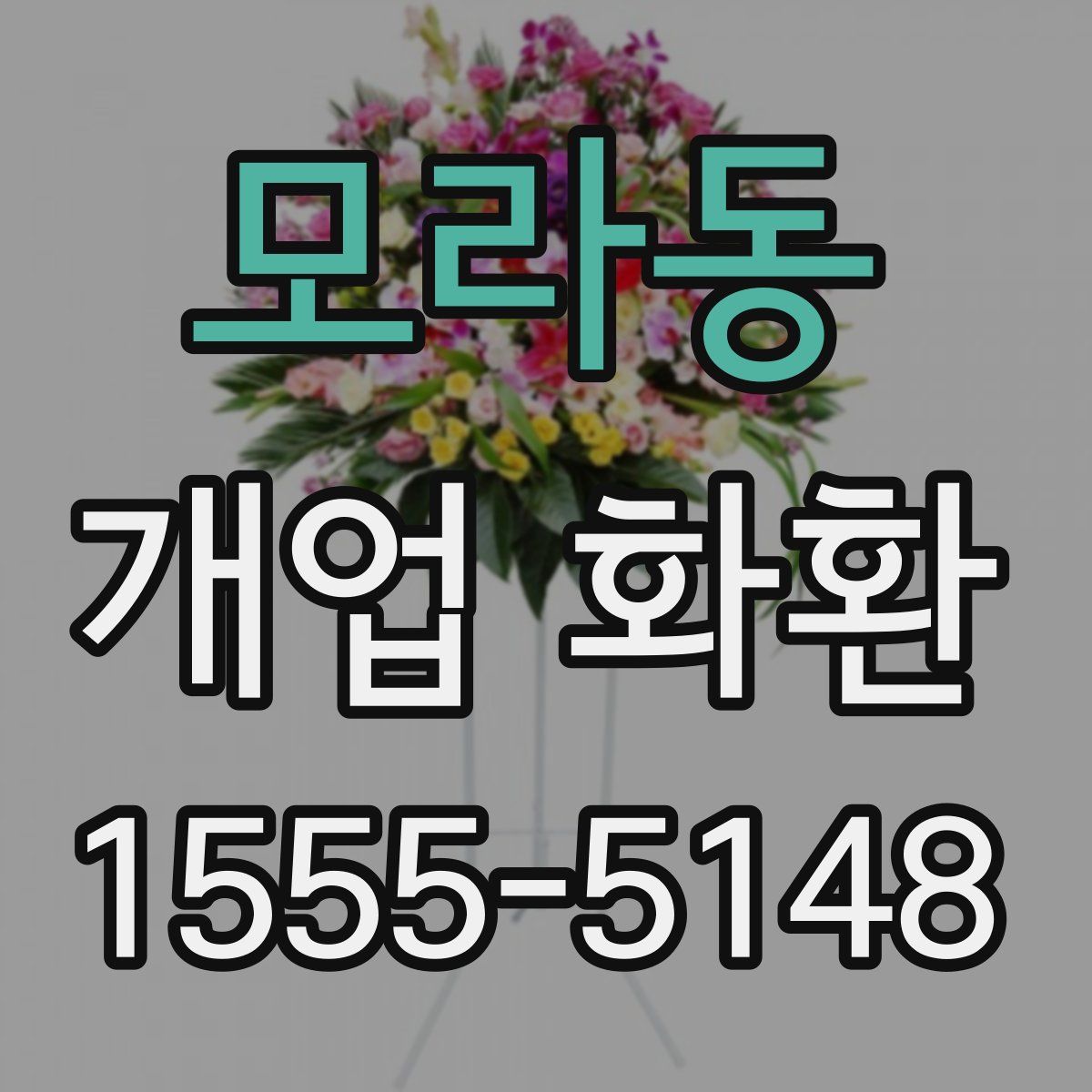 모라동 개업 화환