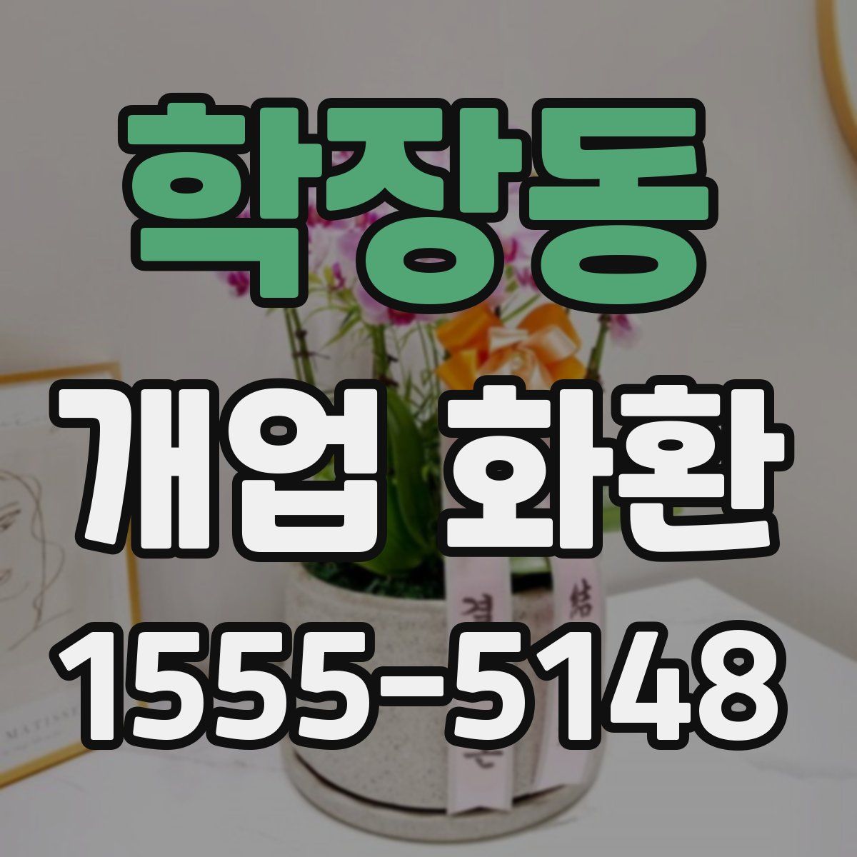 학장동 개업 화환
