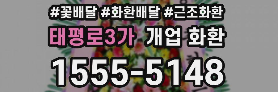 태평로3가 개업 화환
