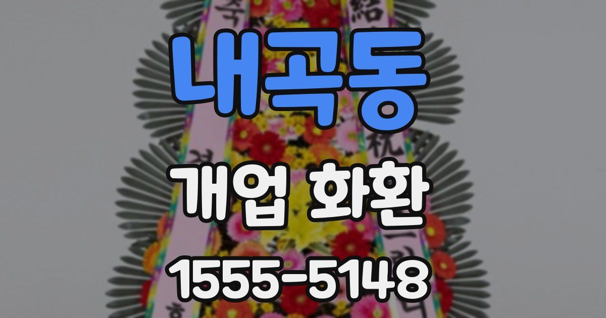 내곡동 개업 화환