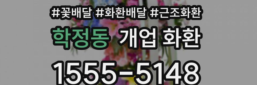 학정동 개업 화환