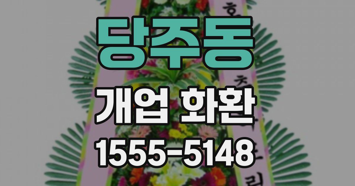 당주동 개업 화환
