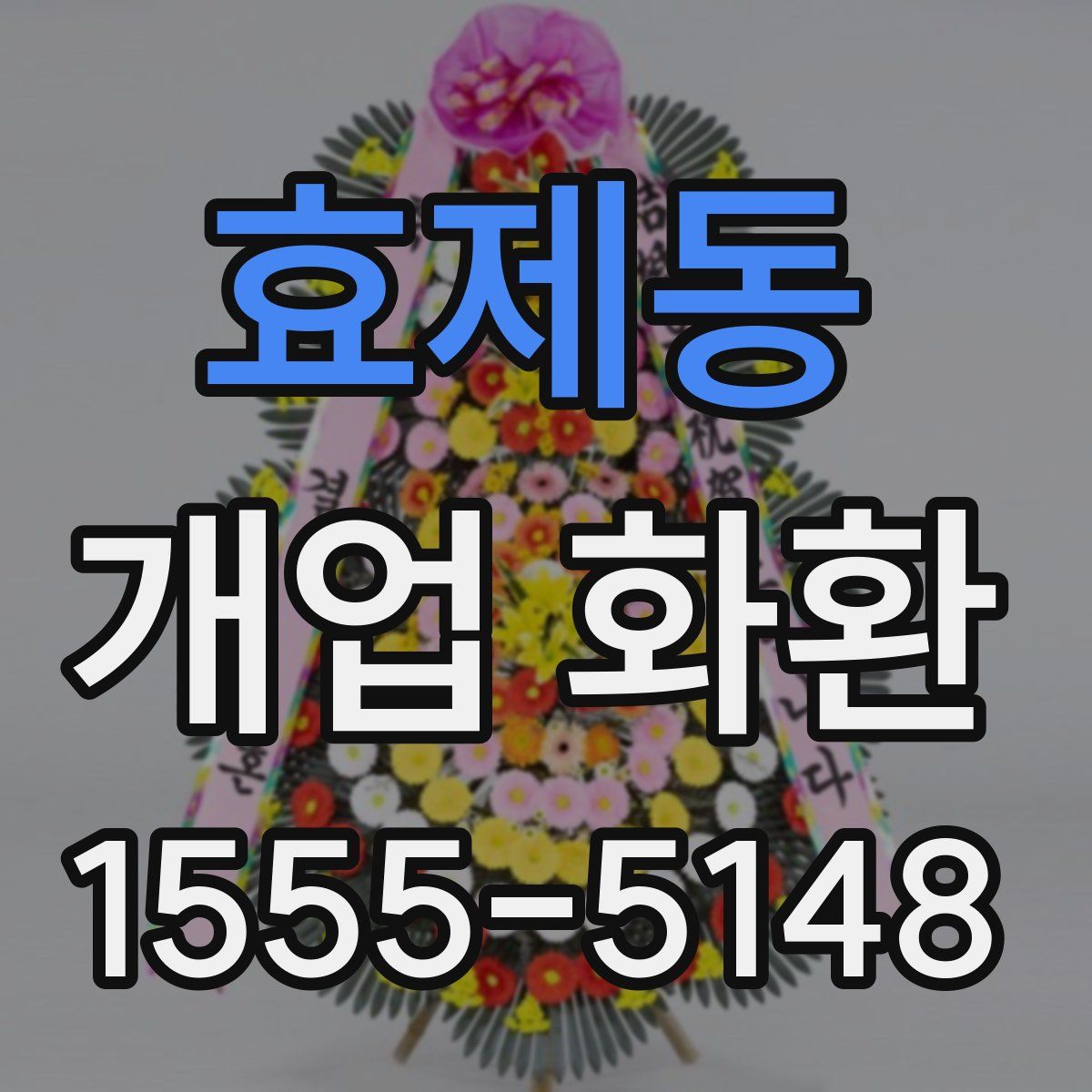 효제동 개업 화환