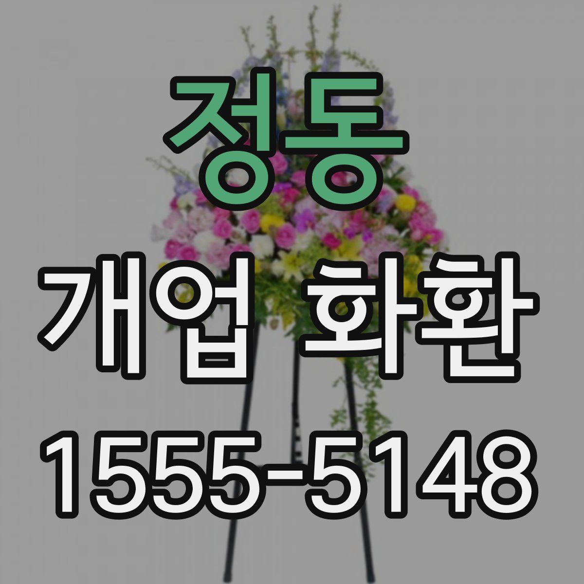 정동 개업 화환
