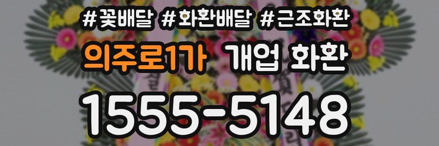 의주로1가 개업 화환