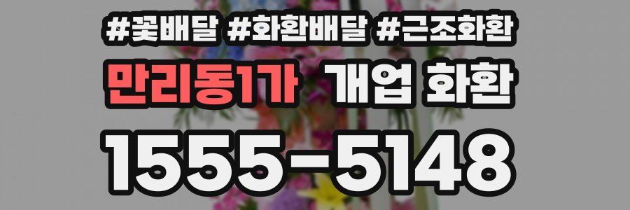 만리동1가 개업 화환