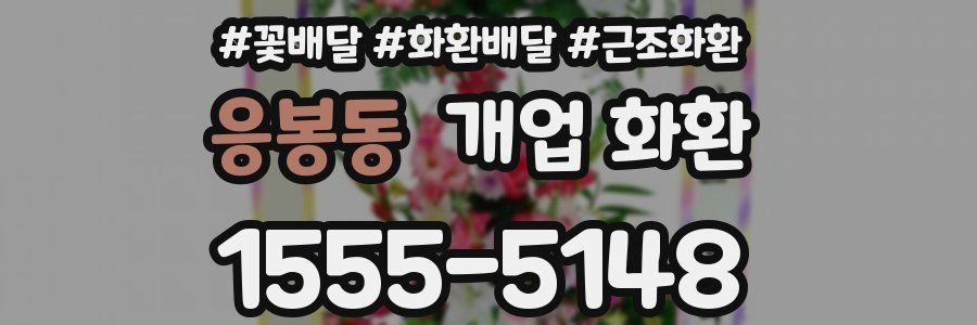 응봉동 개업 화환
