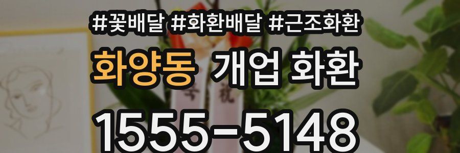 화양동 개업 화환