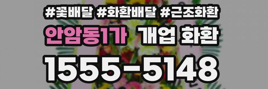 안암동1가 개업 화환