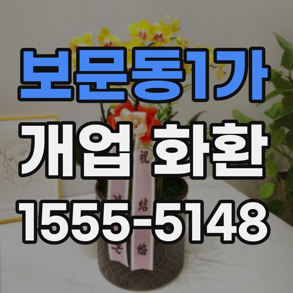 보문동1가 개업 화환