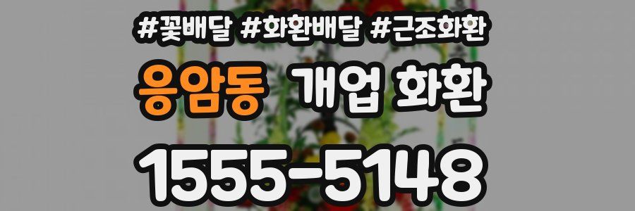 응암동 개업 화환