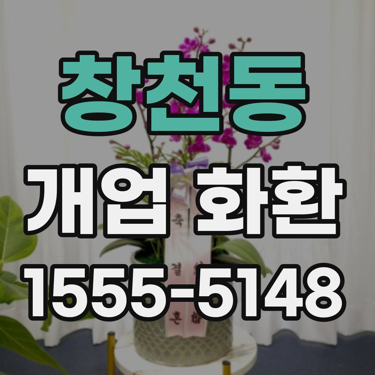 창천동 개업 화환