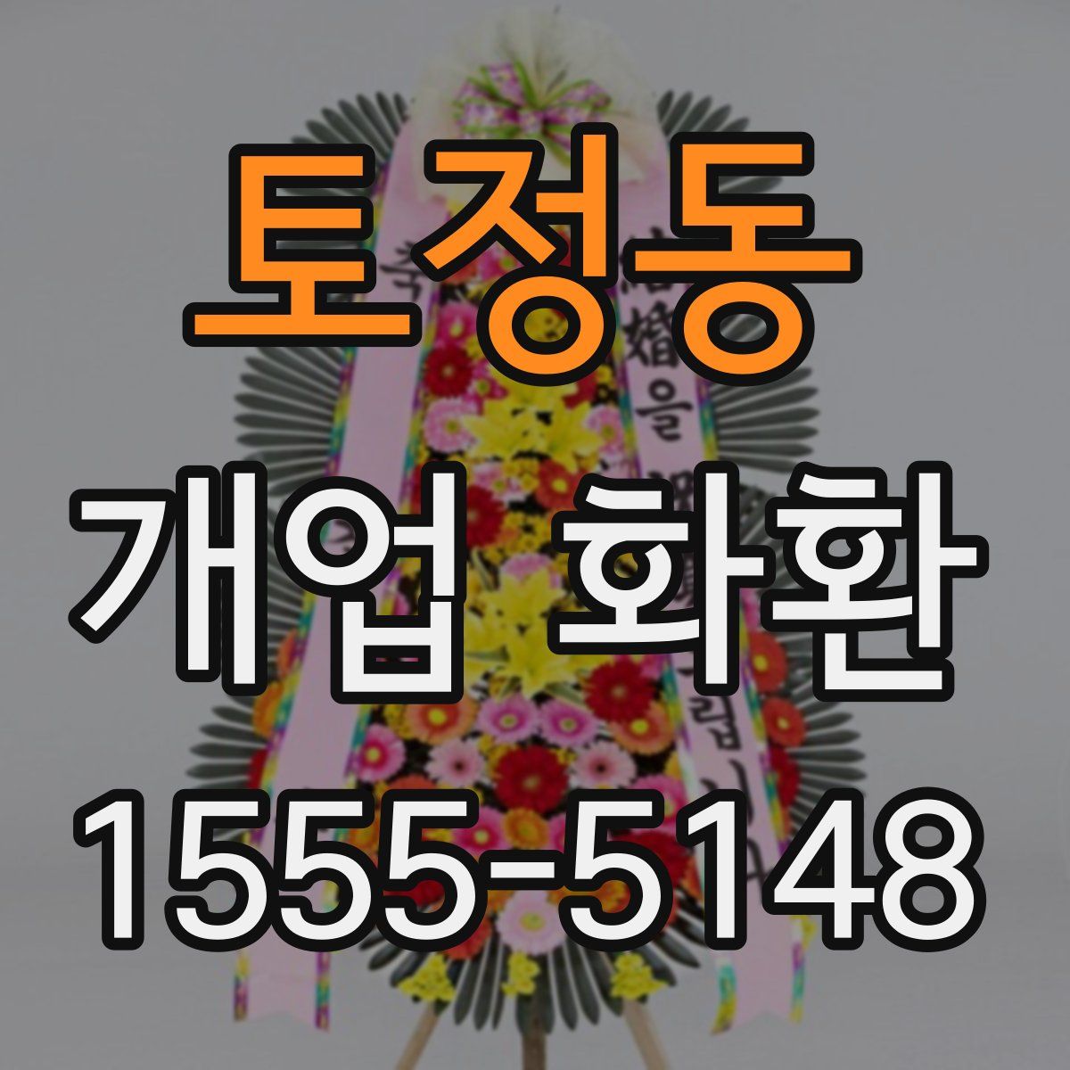 토정동 개업 화환