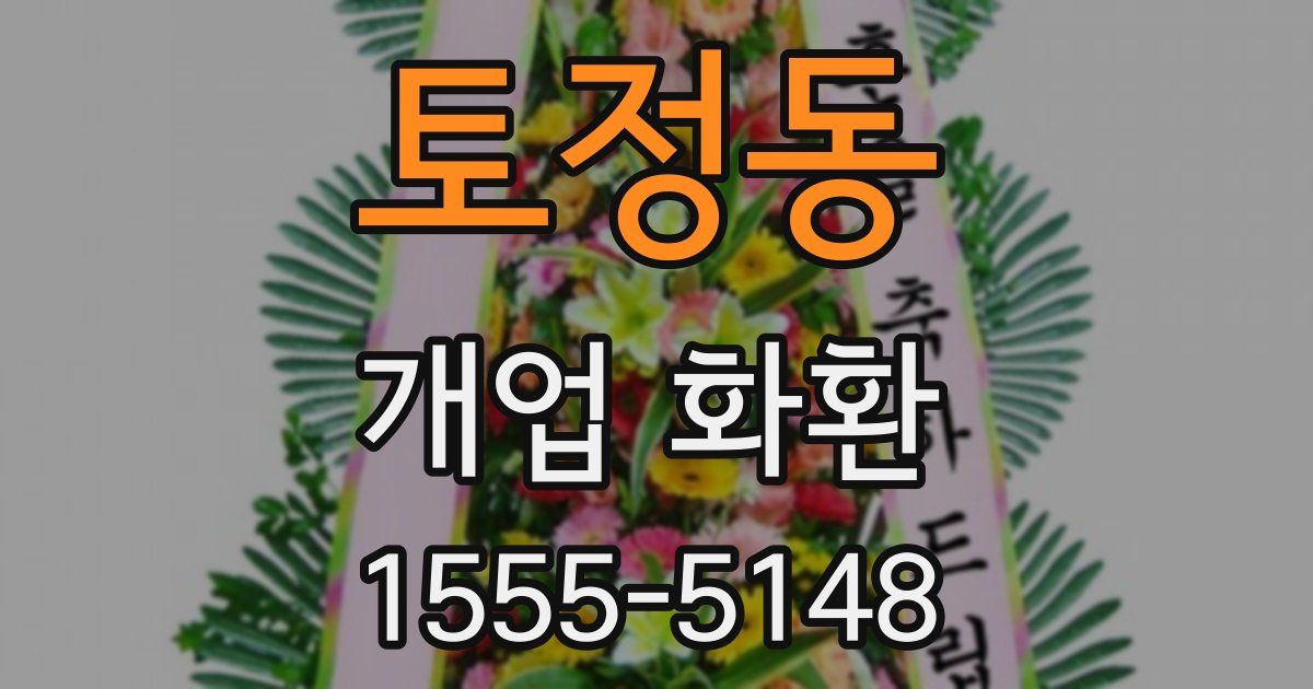 토정동 개업 화환