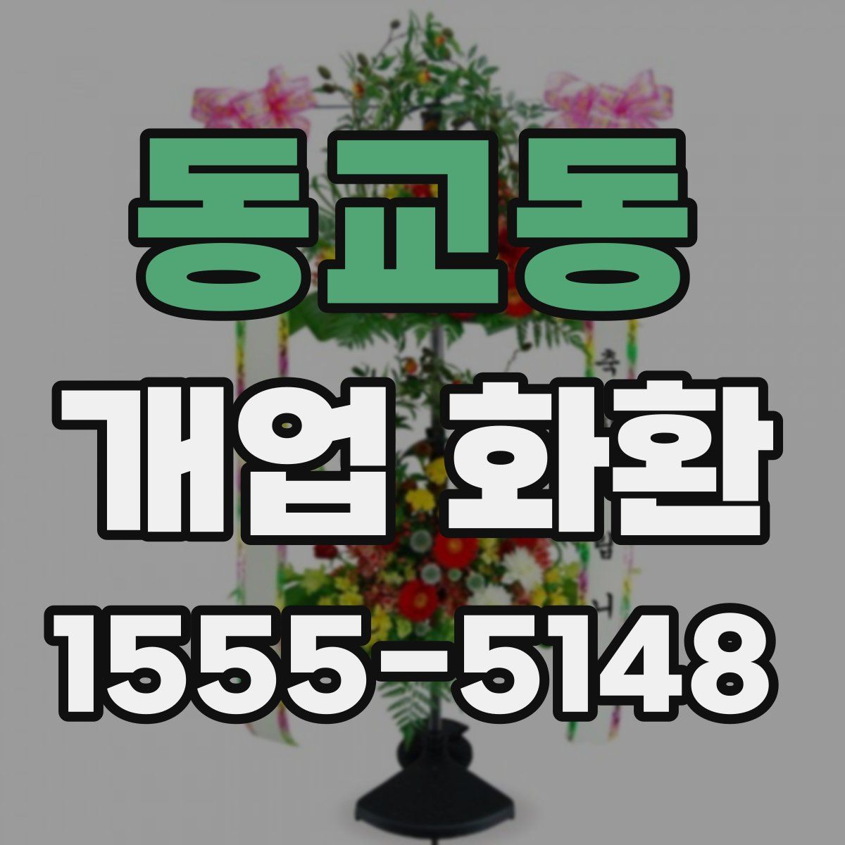동교동 개업 화환