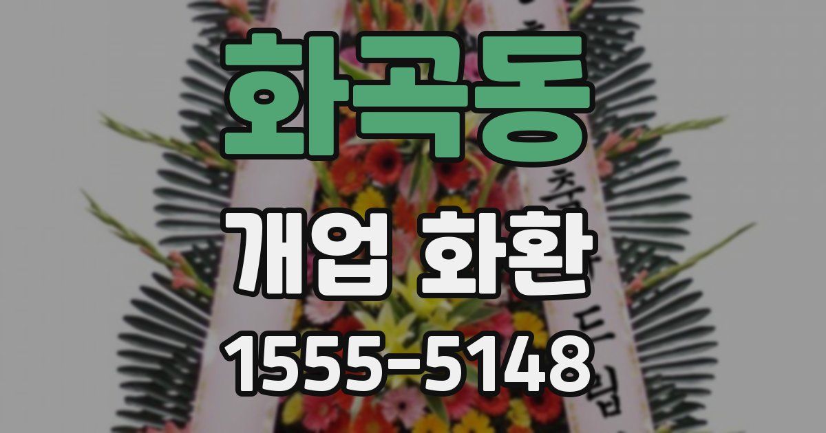 화곡동 개업 화환