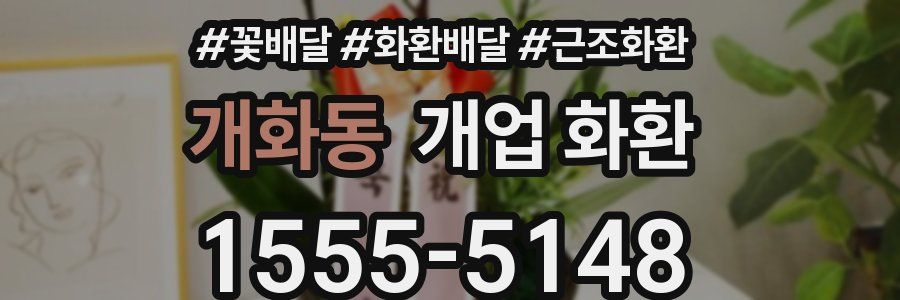 개화동 개업 화환