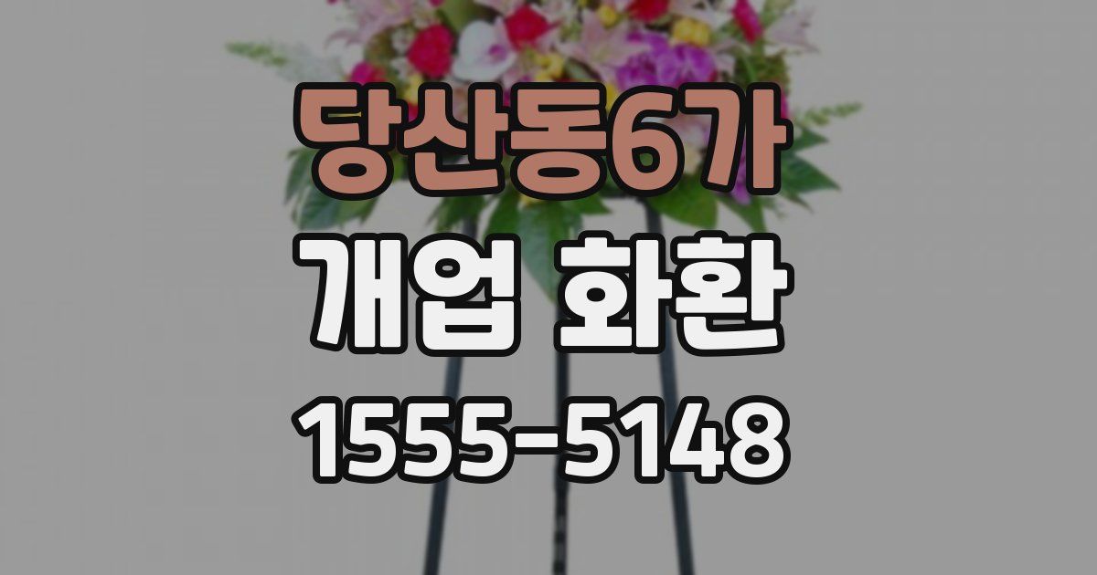 당산동6가 개업 화환