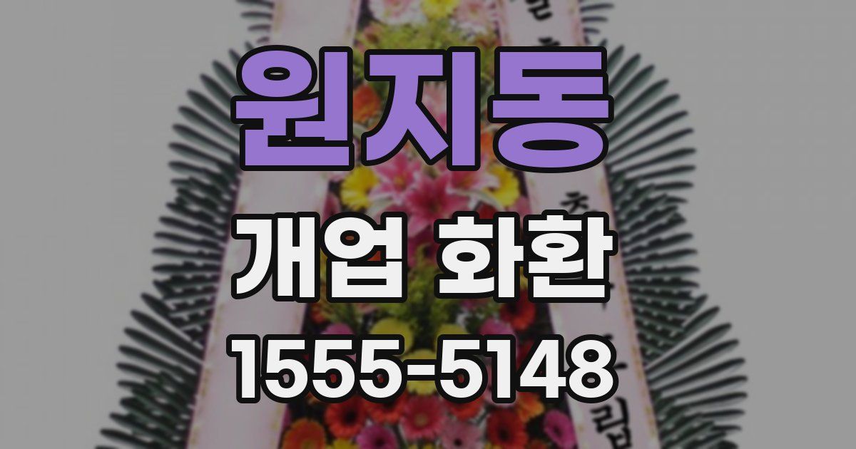 원지동 개업 화환