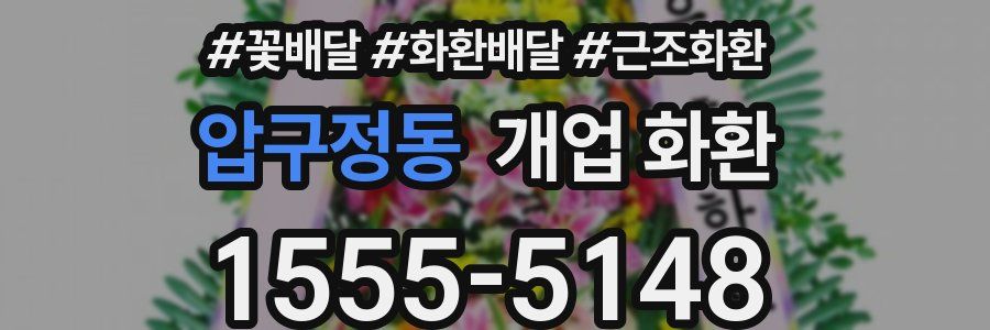 압구정동 개업 화환