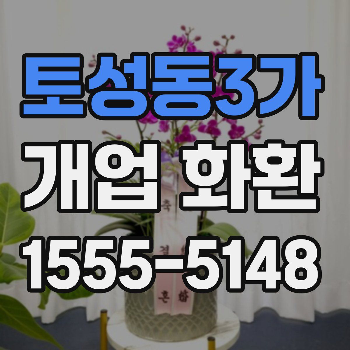 토성동3가 개업 화환