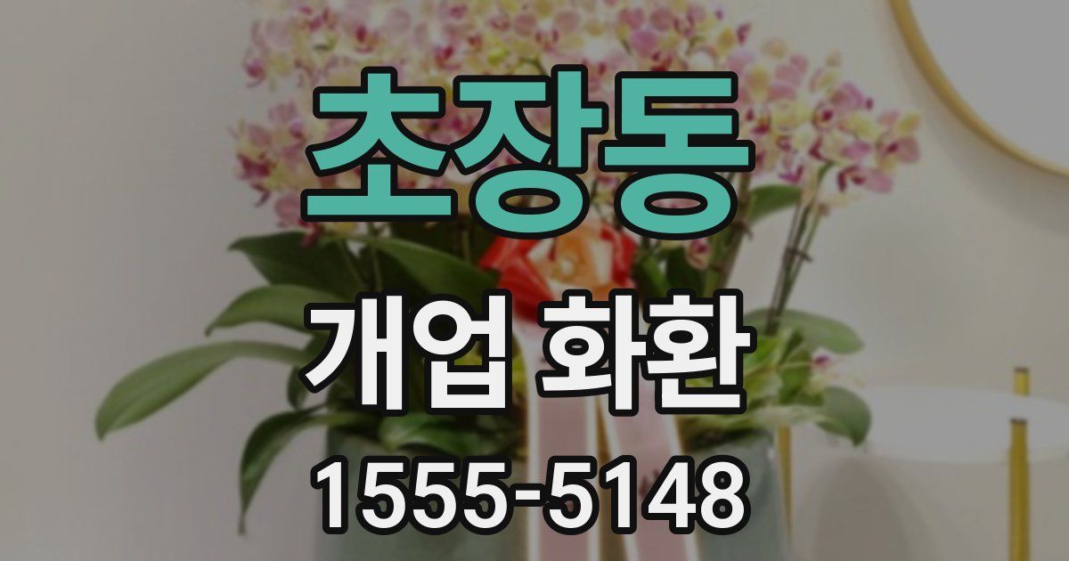 초장동 개업 화환