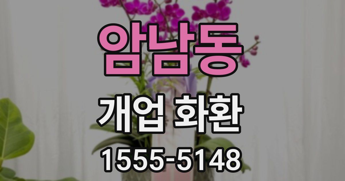 암남동 개업 화환