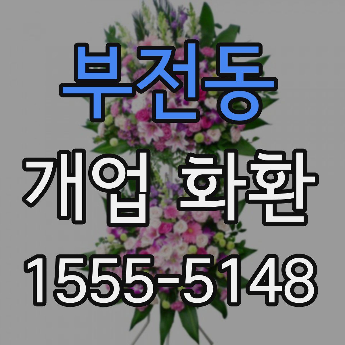 부전동 개업 화환