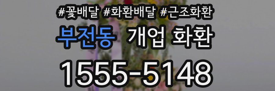 부전동 개업 화환