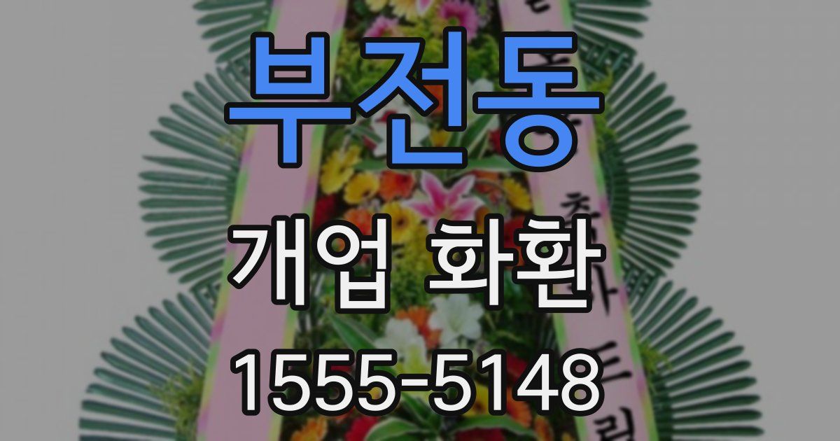 부전동 개업 화환