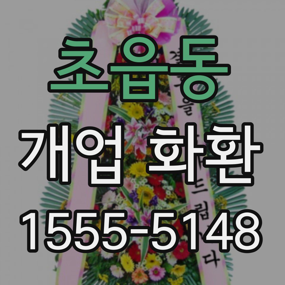 초읍동 개업 화환