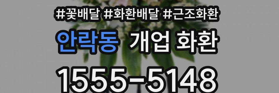 안락동 개업 화환