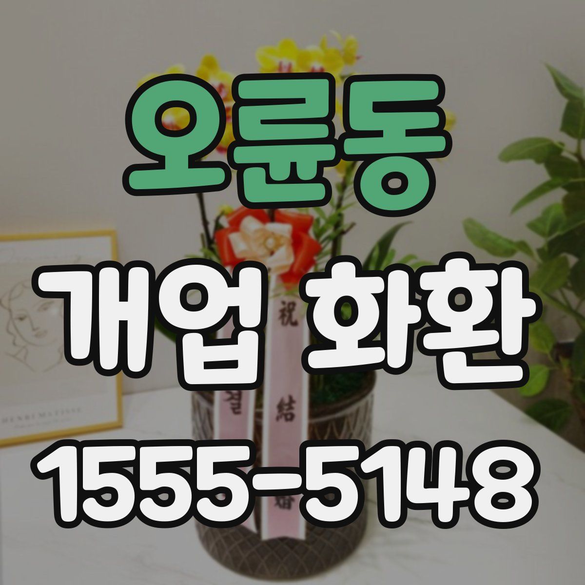 오륜동 개업 화환