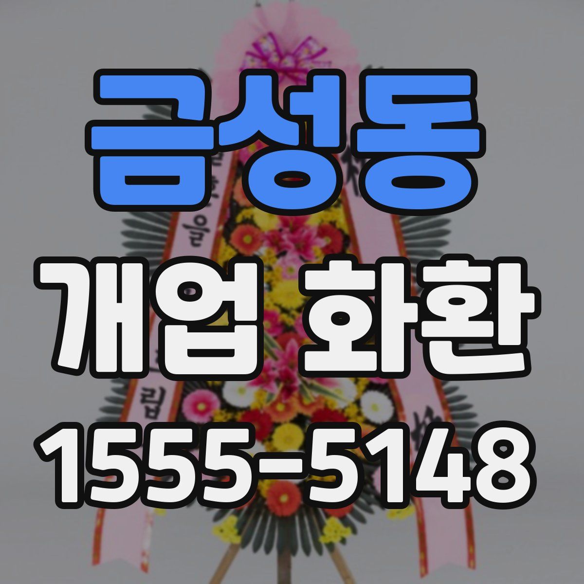 금성동 개업 화환
