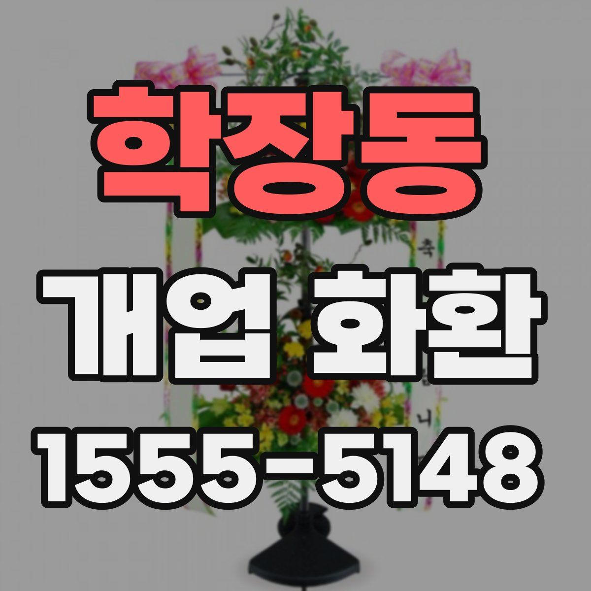 학장동 개업 화환
