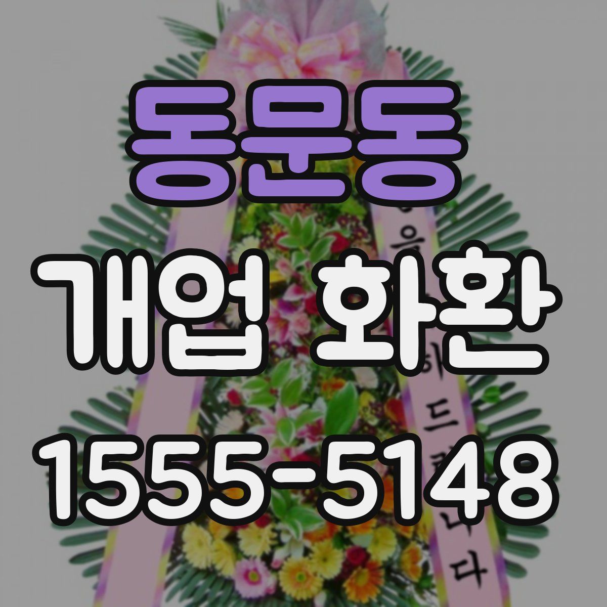 동문동 개업 화환